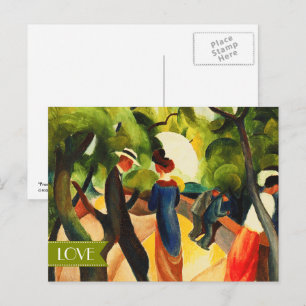 Love. Fine Art Valentine's Day Holiday Postcard