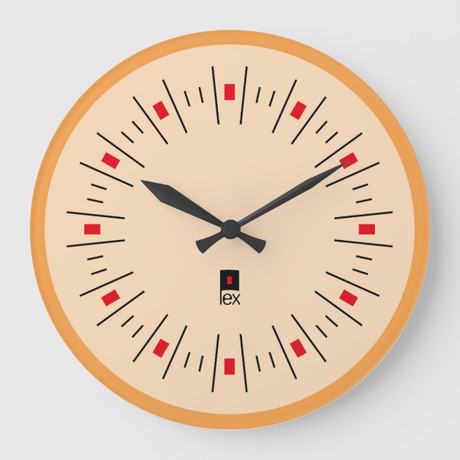 LOVE FIRST SERIES LEX COLORS by Masanser Large Clock (Front)