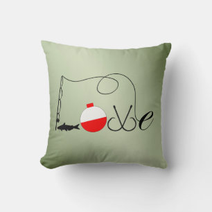 Love Fishing Fisherman Throw Pillow