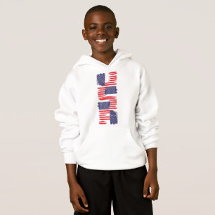 LOVE FLAG USA/USA TEXT BRUSH STROKE BY MASANSER P