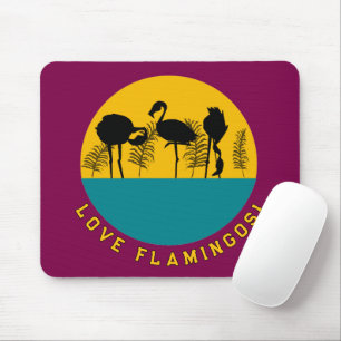 Love flamingos! mouse pad