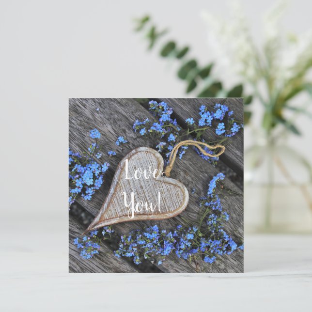 Love Flat Greeting Card (Standing Front)