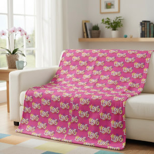 LOVE Fleece Blanket