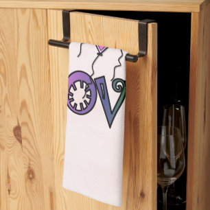 Love flies high kitchen towel