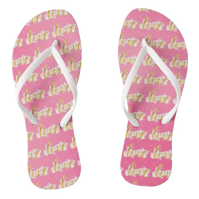 Love Flip Flops (Footbed)