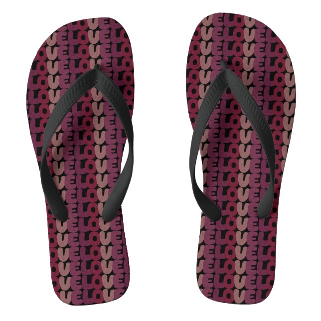 Love Flip Flops (Footbed)