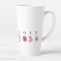 LOVE Floral Butterfly Mug – Romantic Gift for Her
