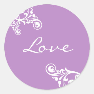 Love Flourish Envelope Sticker Seal