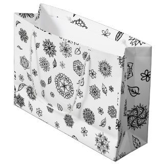Love flower large gift bag