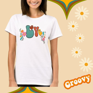 Love Flower Power 70's Inspired T-Shirt