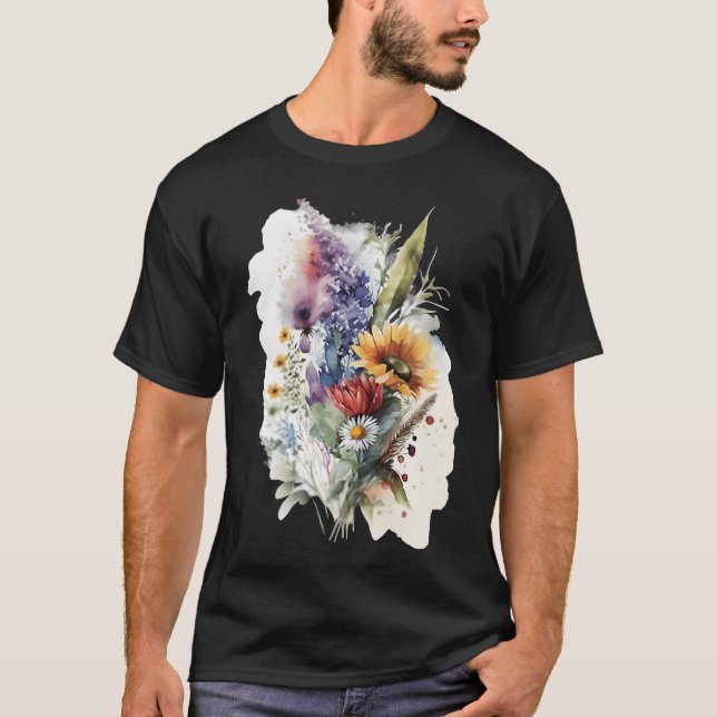 love flowers boy T-Shirt (Front)
