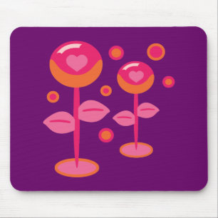 Love Flowers Mouse Pad
