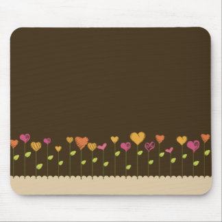Love Flowers Mouse Pad