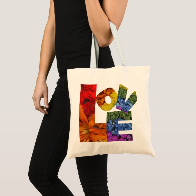 Love Flowers Tote Bag (Front (Product))