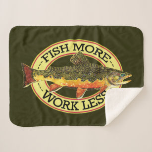 Love Fly Fishing? Catch a Brook Trout Sherpa Blanket