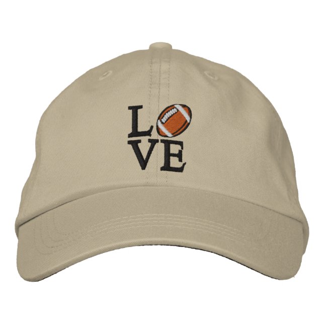 LOVE Football Embroidered Hat (Front)