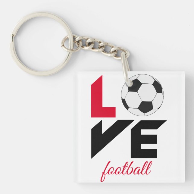 Love football keychain (Front)