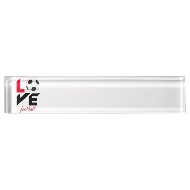 Love football nameplate (Front)