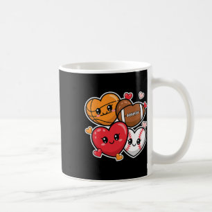 Love Footll Sketll Valentine’s Day Boys And Men  Coffee Mug