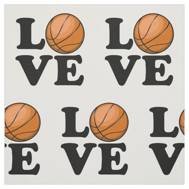 Love for Basketball Fabric (Swatch)