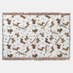 Love For Dachshund Throw Blanket