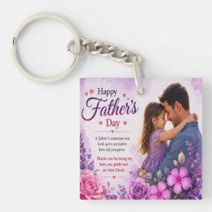 LOVE FOR DAD FROM DAUGHTERS KEYCHAIN