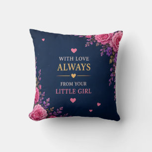 LOVE FOR DAD FROM DAUGHTERS THROW PILLOW