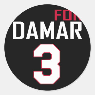 Love For Damar 3 Colour Classic Round Sticker