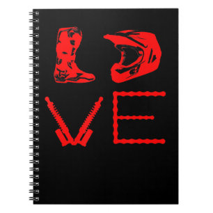 Love For Dirt Bike Funny Gift For Bikers Notebook