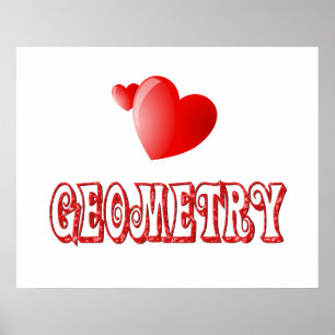 Love for Geometry Poster