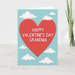 Love For Grandma Valentines Day Card