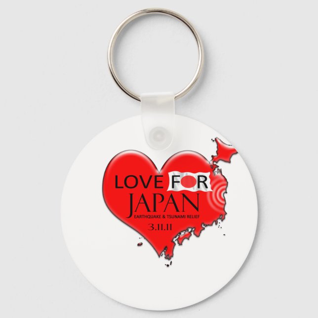 LOVE FOR JAPAN KEYCHAIN (Front)