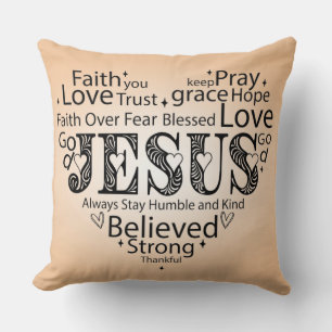 Love for Jesus Throw Pillow