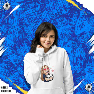 Love for soccer kawaii anime design hoodie