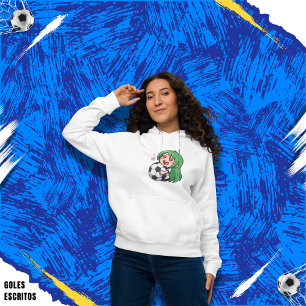Love for soccer kawaii anime design hoodie