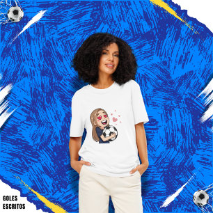 Love for soccer kawaii anime design T-Shirt