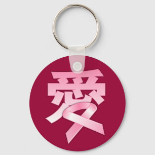 Love for the Breast Cancer in Chinese Keychain
