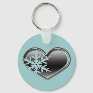 love for winter - snowmobiling keychain
