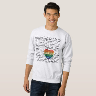 Love foreign languages mens sweatshirt