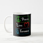 Love Forensic Science DNA Investigator Coffee Mug<br><div class="desc">Love Forensic Science DNA Investigator. Forensic Science Criminology Investigator.</div>