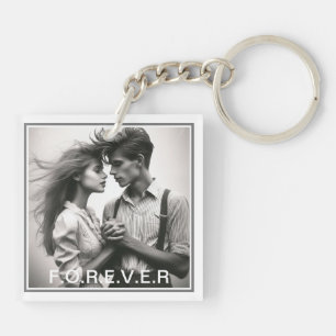 Love Forever, Cadre Deux Porte - clé Photo