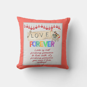 Love Forever – Happy Valentine's Day Throw Pillow
