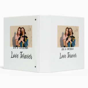 Love Forever LGbtq couple pride add photo name sim Binder