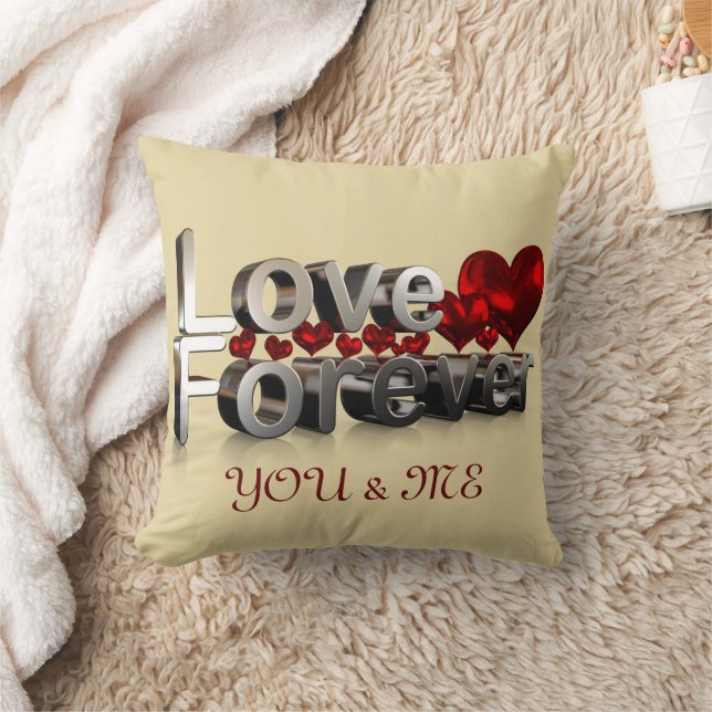 LOVE FOREVER ONLY YOU & ME THROW PILLOW (Blanket)