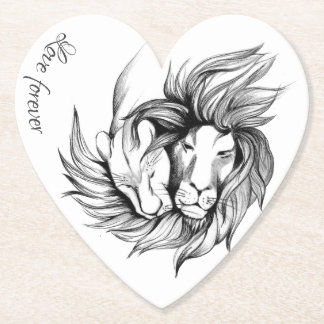 Love forever paper coaster