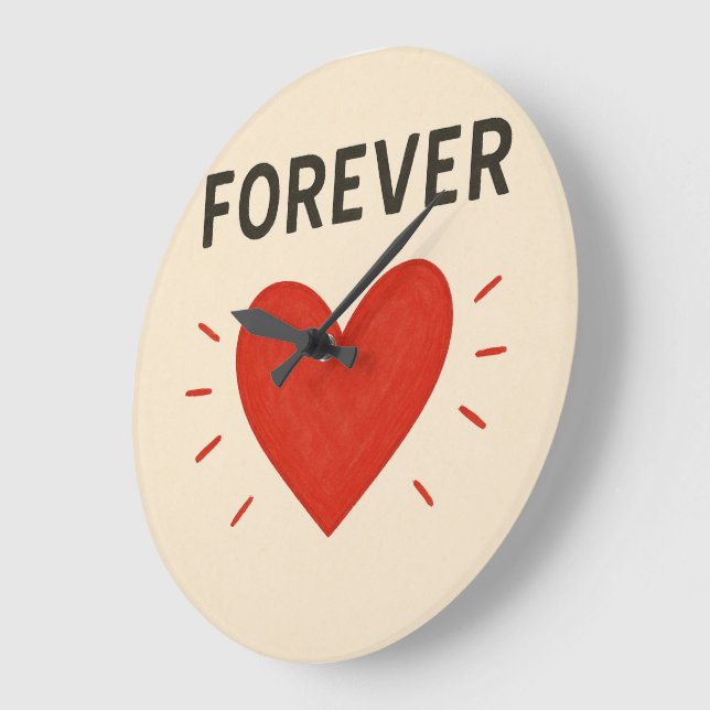 Love forever wall clock (Angle)