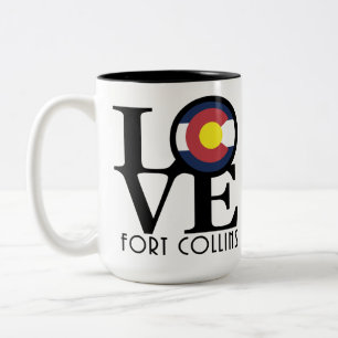 LOVE Fort Collins 15oz Two-Tone Coffee Mug