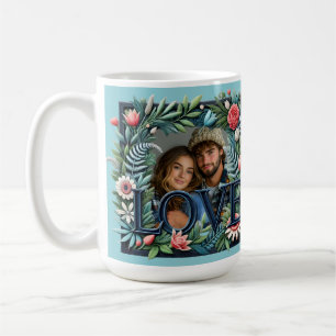 Love Frame Valentine's Anniversary Custom Photo Coffee Mug
