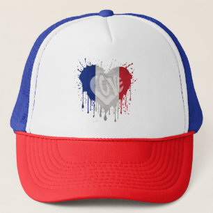Love France Flag Trucker Hat