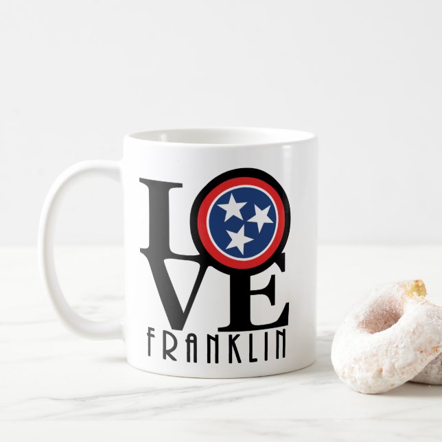 LOVE Franklin Tennessee 11oz Coffee Mug (With Donut)
